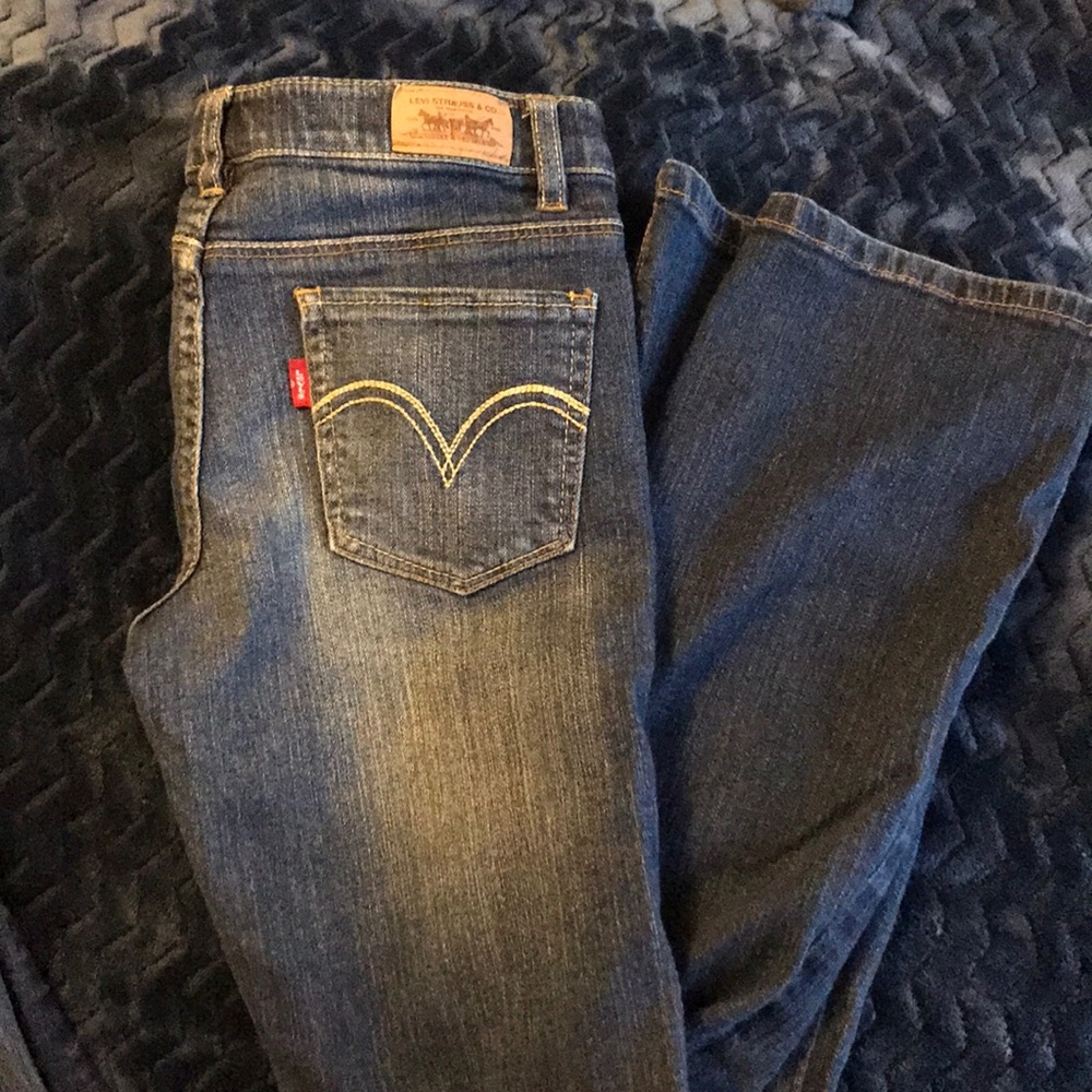 Girls Bootcut Levi Jeans Size Kids 14